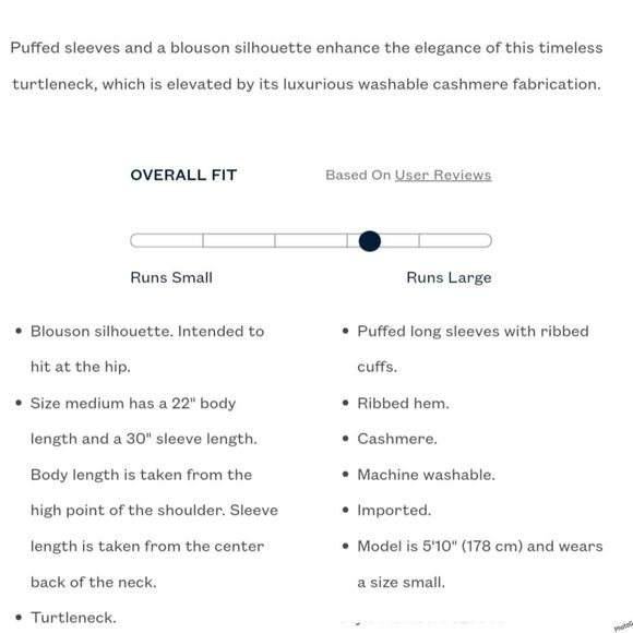 NWT|Lauren Ralph Lauren 100% Cashmere Turtleneck Sweater, XS - Picture 4 of 11